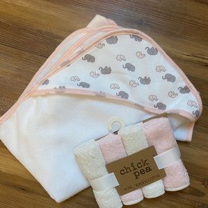 Bath towel & washcloths